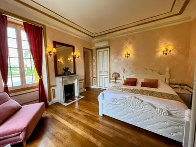 Un ou plusieurs lits dans un hébergement de l'établissement Château de Moliens