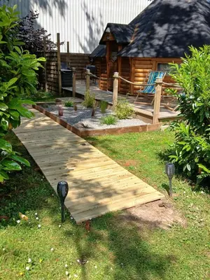 Jardin de l'établissement Gite insolite kota finlandais