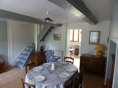 Coin salon dans l'établissement La Calypso Maison 6 Personnes