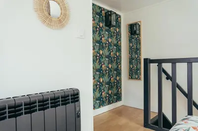 Un ou plusieurs lits dans un hébergement de l'établissement L'Effet Mer - Duplex - Proche Plage - 2 PERS