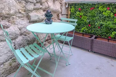 Balcon ou terrasse dans l'établissement Le Jardin secret