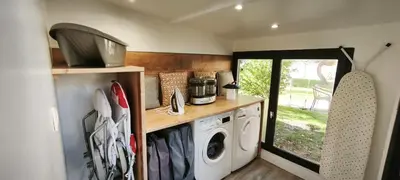 Cuisine ou kitchenette dans l'établissement Le Clos des Feugrais - Calme & Confort