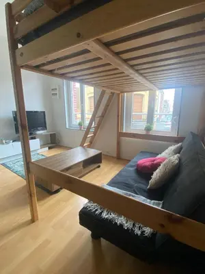 Un ou plusieurs lits dans un hébergement de l'établissement Bienvenue dans le centre ville d’Amiens