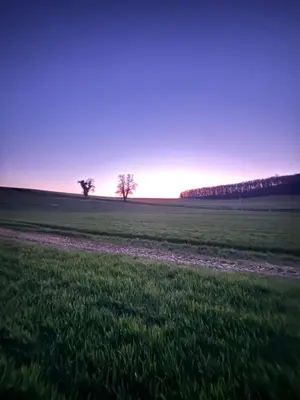 Lever ou coucher de soleil vu de le camping ou à proximité