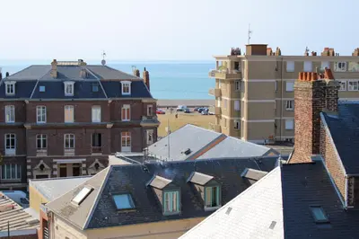 Vue générale sur la mer ou vue sur la mer prise depuis l'hôtel
