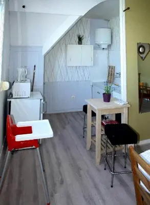 Cuisine ou kitchenette dans l'établissement Villa Normande