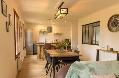Cuisine ou kitchenette dans l'établissement Gîte LE CLOS DES MIGRATEURS