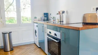 Cuisine ou kitchenette dans l'établissement Le Diplomático Rouen Centre by MyFrenchPAT