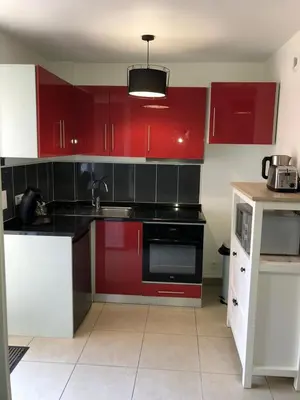 Cuisine ou kitchenette dans l'établissement Apparemment 003