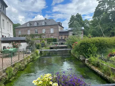 Jardin de l'établissement NEW ! Maison normande en bord de rivière