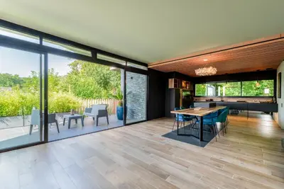 Coin salon dans l'établissement La Kabann