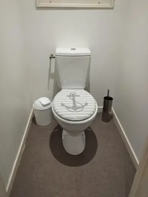 Salle de bains dans l'établissement Le Grand Large