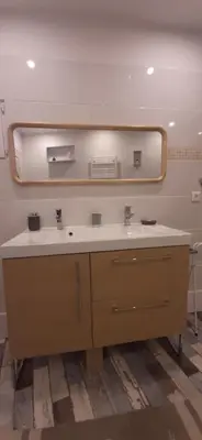 Salle de bains dans l'établissement Les chambres du Val d'Eyden