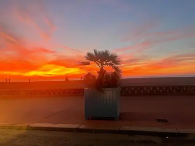 Lever ou coucher de soleil vu de l'appartement ou à proximité
