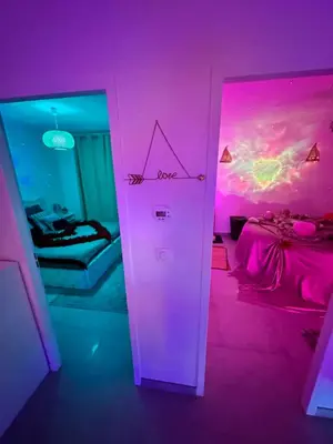 Un ou plusieurs lits dans un hébergement de l'établissement Suite Jacuzzi Giverny Paris