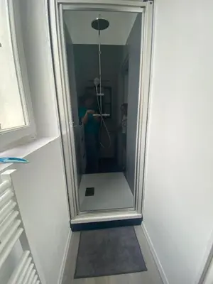 Salle de bains dans l'établissement Appartement Centre ville Louviers