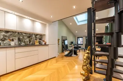 Cuisine ou kitchenette dans l'établissement Toscana - Luxury Duplex Rouen