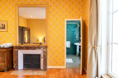 Salle de bains dans l'établissement Domaine du Chateau Vert