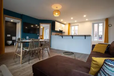 Cuisine ou kitchenette dans l'établissement Escapade Eudoise