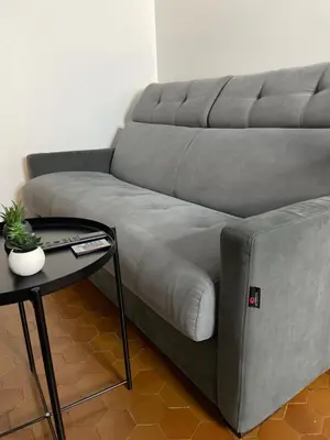 Coin salon dans l'établissement Appartement Rouen Le Voltaire Home