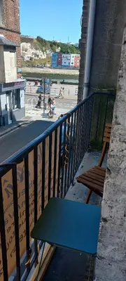 Balcon ou terrasse dans l'établissement Loft en duplex avec vue sur plage et chenal