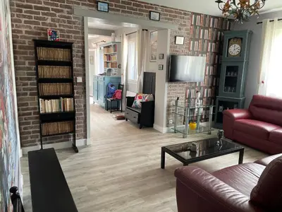 Télévision ou salle de divertissement dans l'établissement Gîte proche de Dieppe et bord de mer