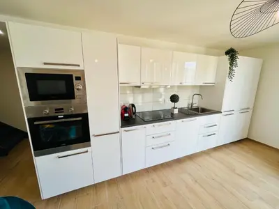 Cuisine ou kitchenette dans l'établissement Appartement luxueux et cosy