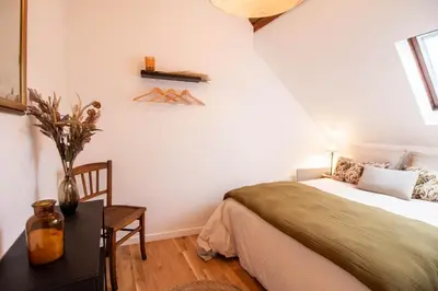 Un ou plusieurs lits dans un hébergement de l'établissement Appt cosy coeur historique+park, 5mn gare Vernon
