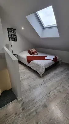 Un ou plusieurs lits dans un hébergement de l'établissement NALAN Orrygeois, SPA, Sauna, Proche Asterix