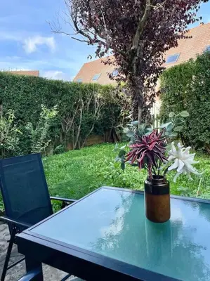 Jardin de l'établissement Vive la vie - maison de famille à Mers proche mer
