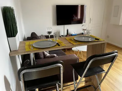 Télévision ou salle de divertissement dans l'établissement LCY Home - Superbe appartement de plain pied