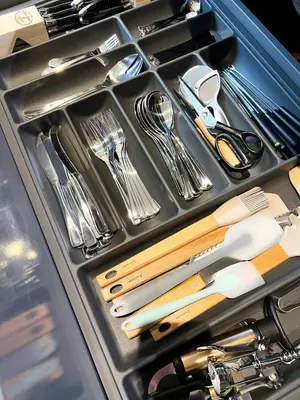 Cuisine ou kitchenette dans l'établissement Apartment house View Rotonde, Amiens