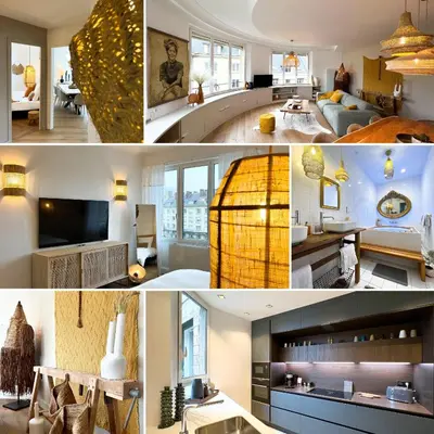 Télévision ou salle de divertissement dans l'établissement Apartment house View Rotonde, Amiens