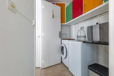 Cuisine ou kitchenette dans l'établissement Amandus