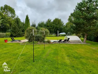 Jardin de l'établissement Gîte de la Pâture