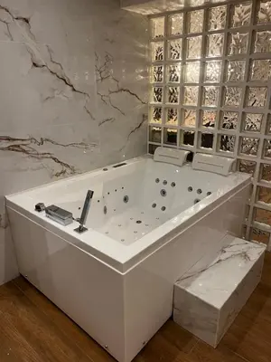 Salle de bains dans l'établissement Bulle Evasion