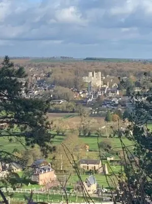 Vue générale sur Duclair ou vue de la ville depuis l'appartement
