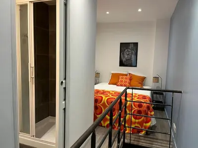 Un ou plusieurs lits dans un hébergement de l'établissement Magnifique duplex central à 2 min de la gare.