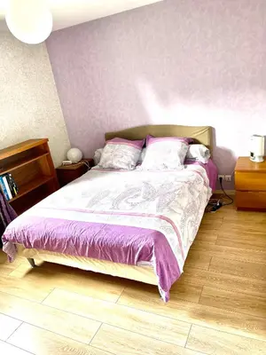 Un ou plusieurs lits dans un hébergement de l'établissement 80m2-Maison des quais - parking - jardinet