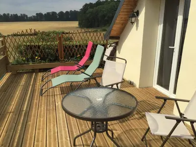 Balcon ou terrasse dans l'établissement L'appel de la foret
