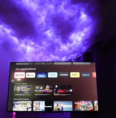 Télévision ou salle de divertissement dans l'établissement Le Cloudy - @Kreativehome_