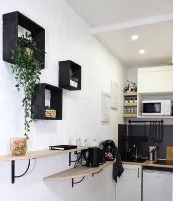 Cuisine ou kitchenette dans l'établissement Le Cloudy - @Kreativehome_