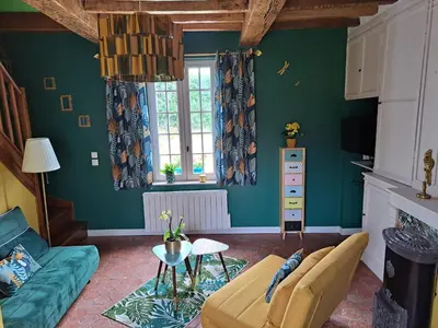 Coin salon dans l'établissement Les suites d'Élise - Suite Louane