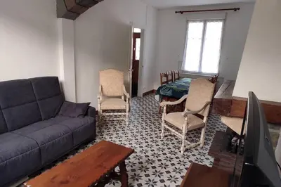 Coin salon dans l'établissement maison de ville pour 6 personnes