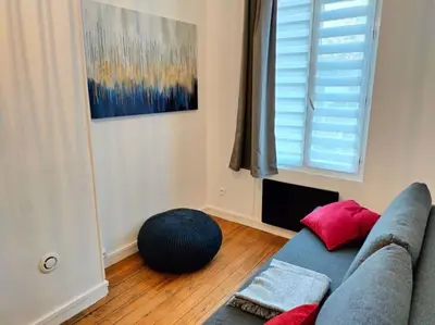 Coin salon dans l'établissement Locanoor Dieppe - Maison de Pêcheur devenue Cosy