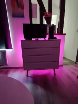 Télévision ou salle de divertissement dans l'établissement Studio Charmant Confortable TV Centre Ville Louviers