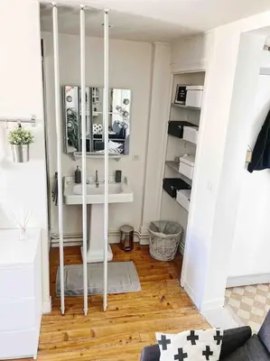 Cuisine ou kitchenette dans l'établissement Appart/Loft hyper centre POISSY, RER : 2min à pied