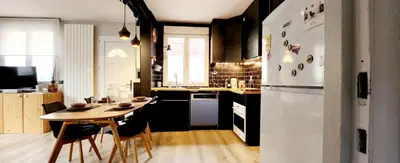 Cuisine ou kitchenette dans l'établissement Le Picard-Petit Quevilly
