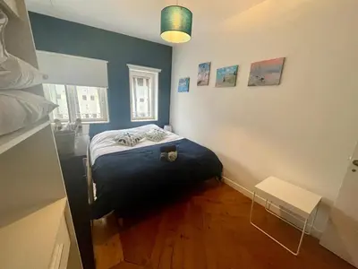 Un ou plusieurs lits dans un hébergement de l'établissement Maison hyper centre avec parking 7 mn à pied de la gare de Rouen