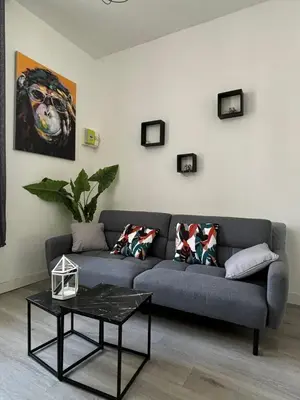 Coin salon dans l'établissement Le Duplex